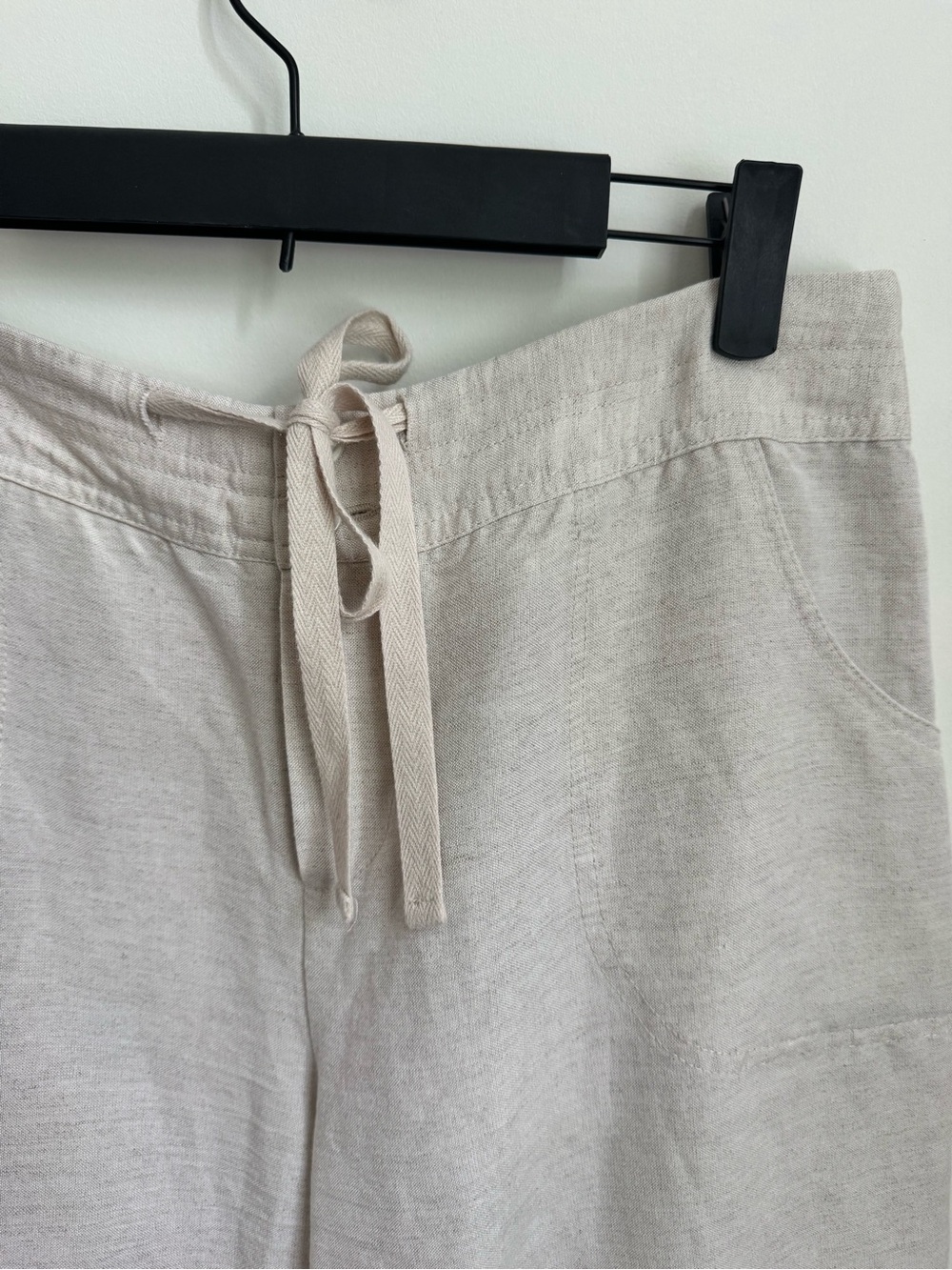 Coldwater Creek Natural Fit Linen Blend Pants in Light Beige - Picture 2 of 4